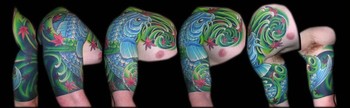 Looking for unique  Tattoos? Neo Koi Panoramic